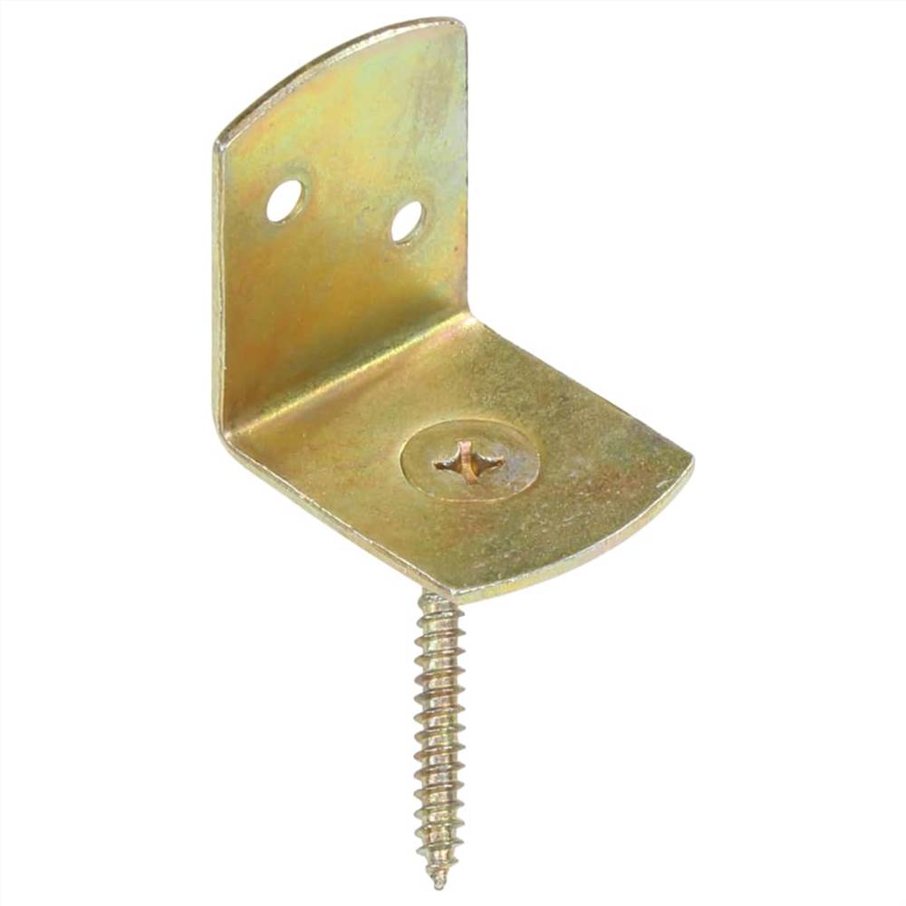 Fence Panel Brackets 4 pcs L Shaped Galvanised Metal