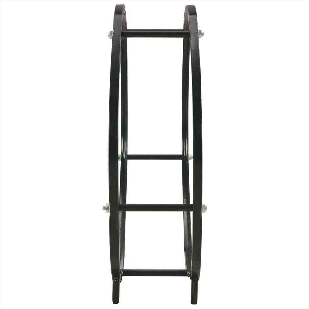 Firewood Rack Black 70x20x70 cm Steel