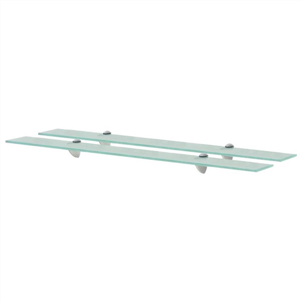 

Floating Shelves 2 pcs Glass 90x20 cm 8 mm