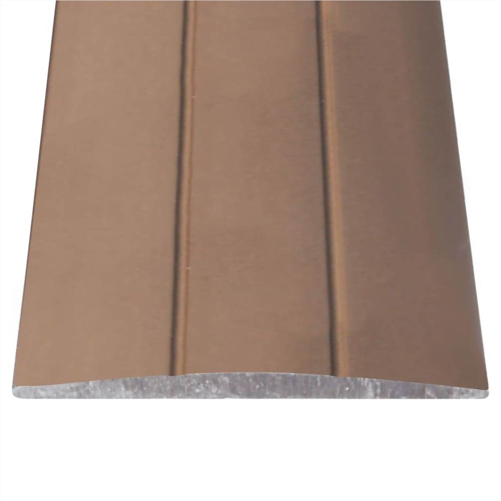 Floor Profiles 5 pcs Aluminium 134 cm Brown
