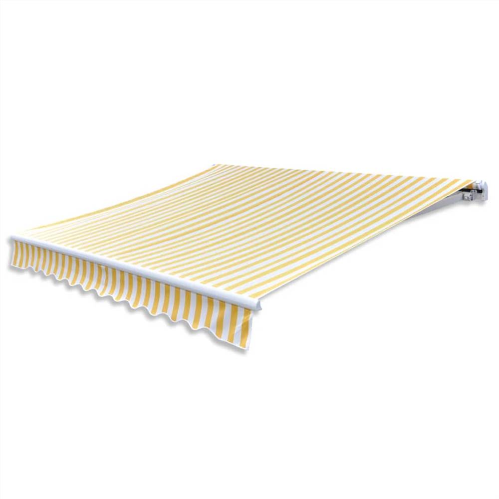 

Folding Awning 400 cm Yellow & White