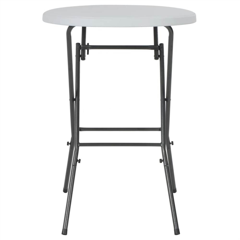 Folding Bar Table White 80x110 cm HDPE