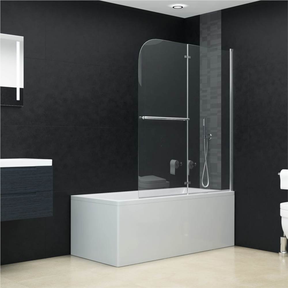 Folding Shower Enclosure 2 Panels ESG 120x140 cm