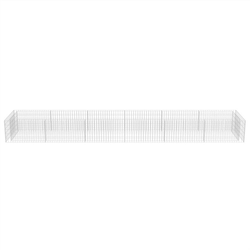 Gabion Raised Bed Galvanised Steel 540x90x50 cm