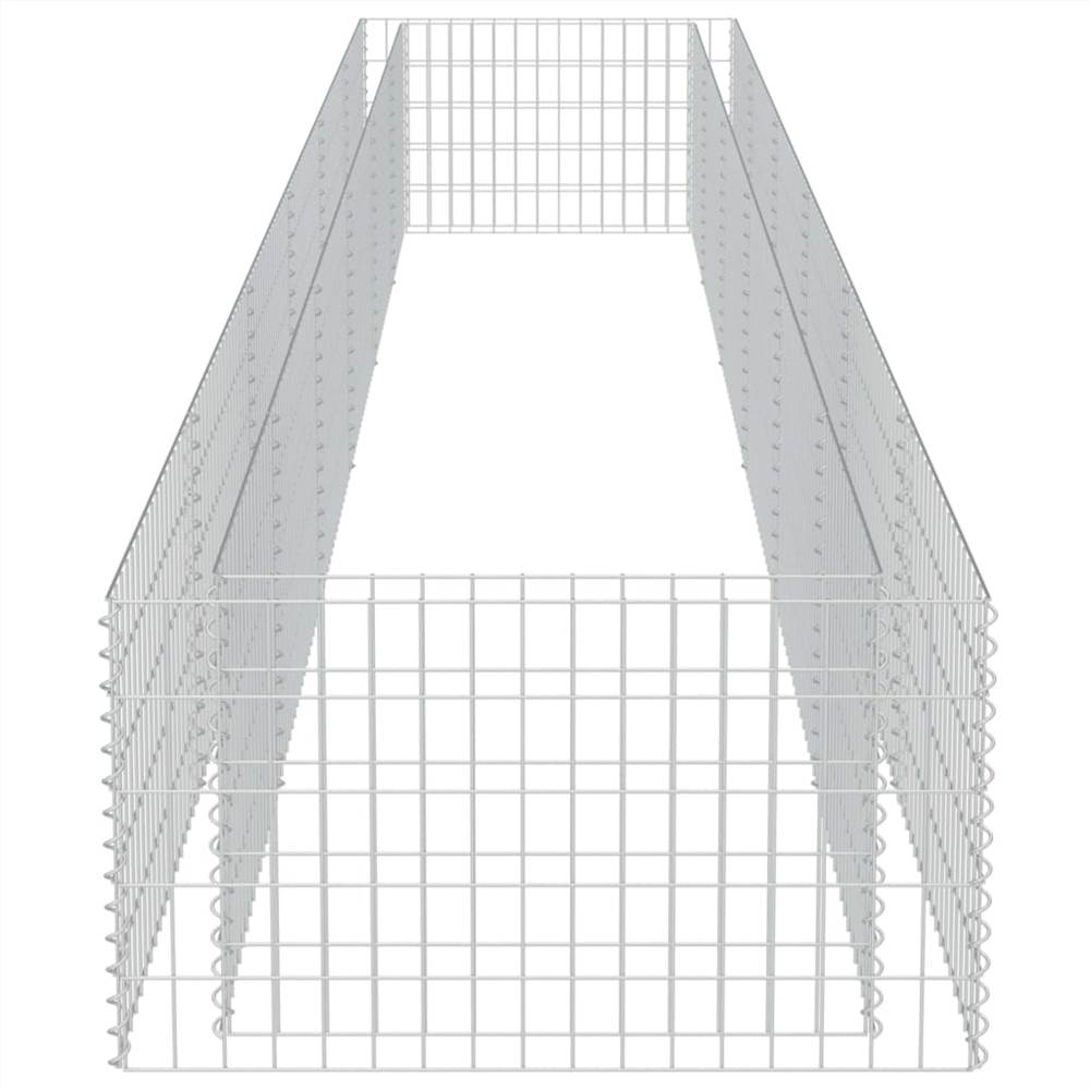 Gabion Raised Bed Galvanised Steel 540x90x50 cm