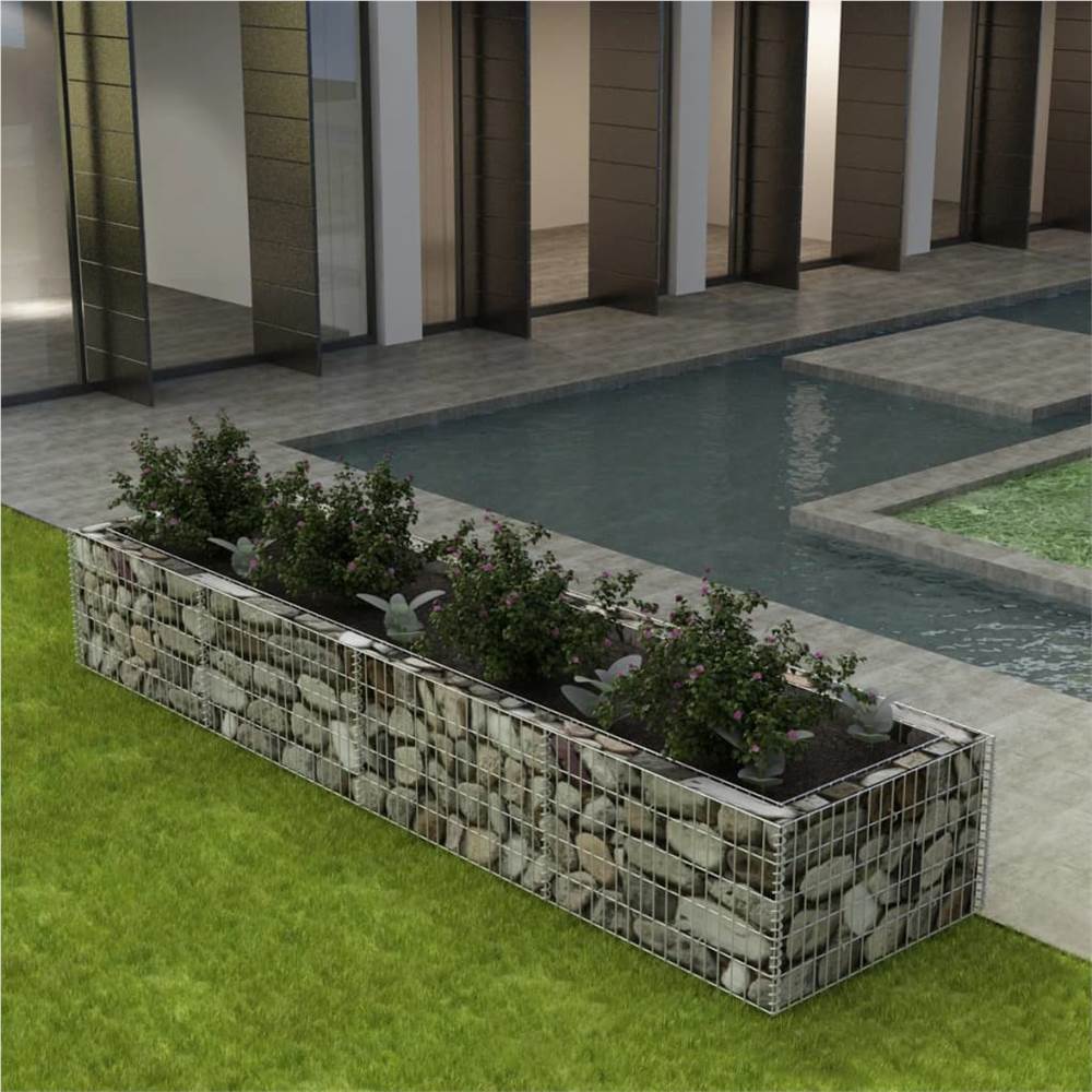 

Gabion Raised Bed Steel 360x90x50 cm
