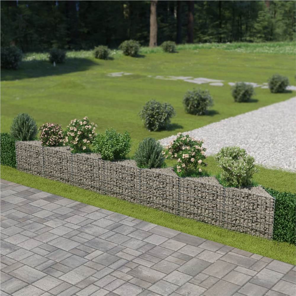 

Gabion Wall Galvanised Steel 450x30x50 cm