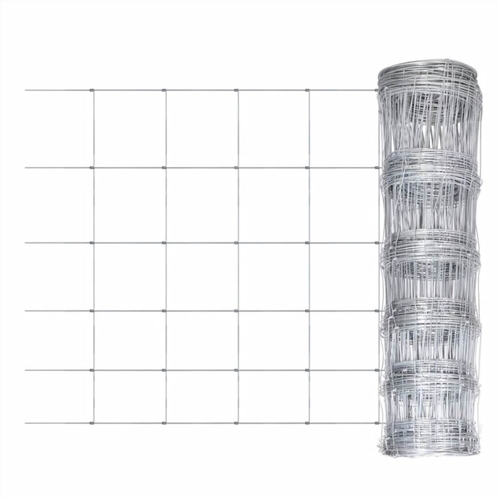 

Garden Fence Galvanised Steel 50 m 80 cm