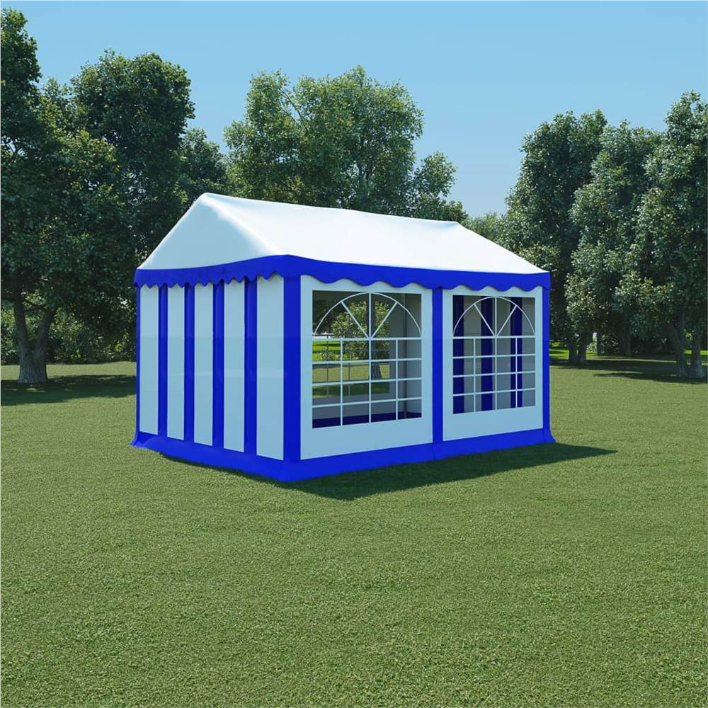 Garden Marquee PVC 3x4 m Blue and White