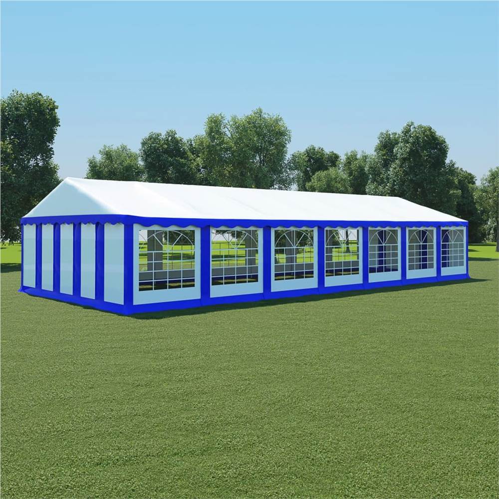 

Garden Marquee PVC 6x14 m Blue and White