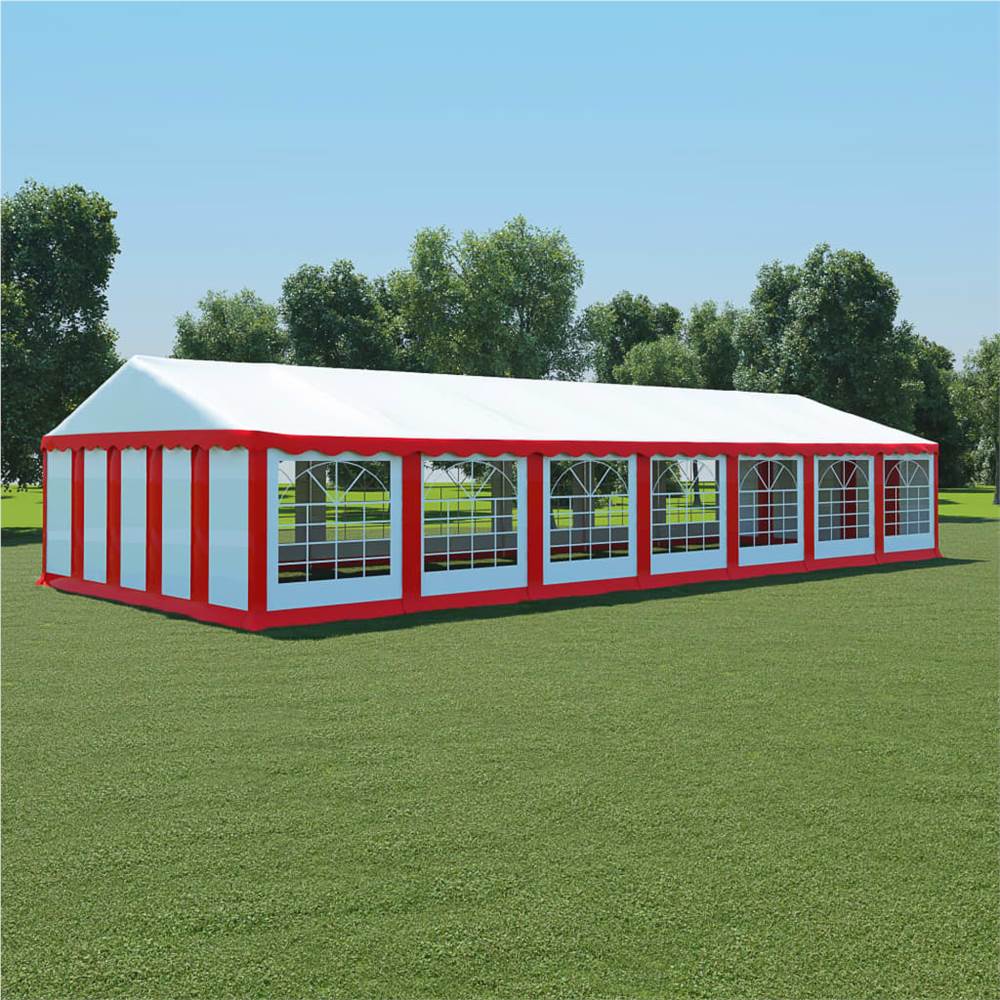 

Garden Marquee PVC 6x14 m Red and White