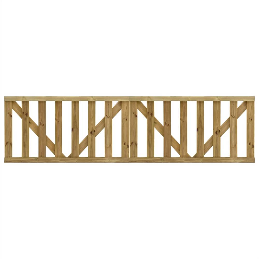 

Garden Slats Gates 2 pcs Impregnated Pinewood 150x80 cm