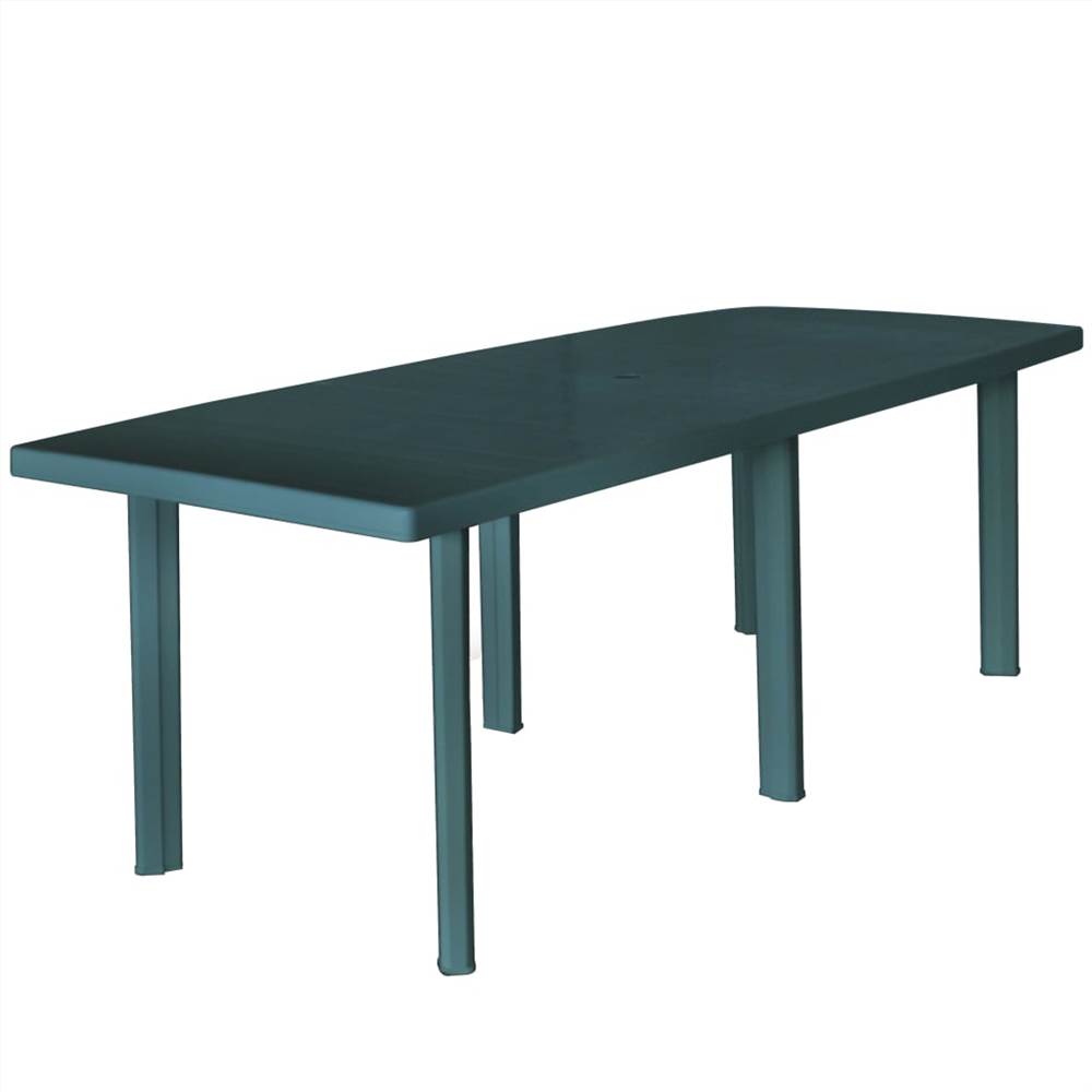 

Garden Table Green 210x96x72 cm Plastic