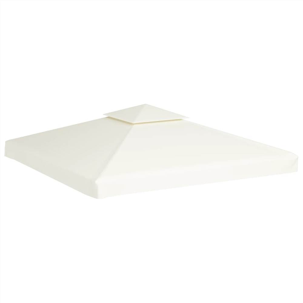 Gazebo Cover Canopy Replacement 310 g / m² Cream White 3 x 3 m