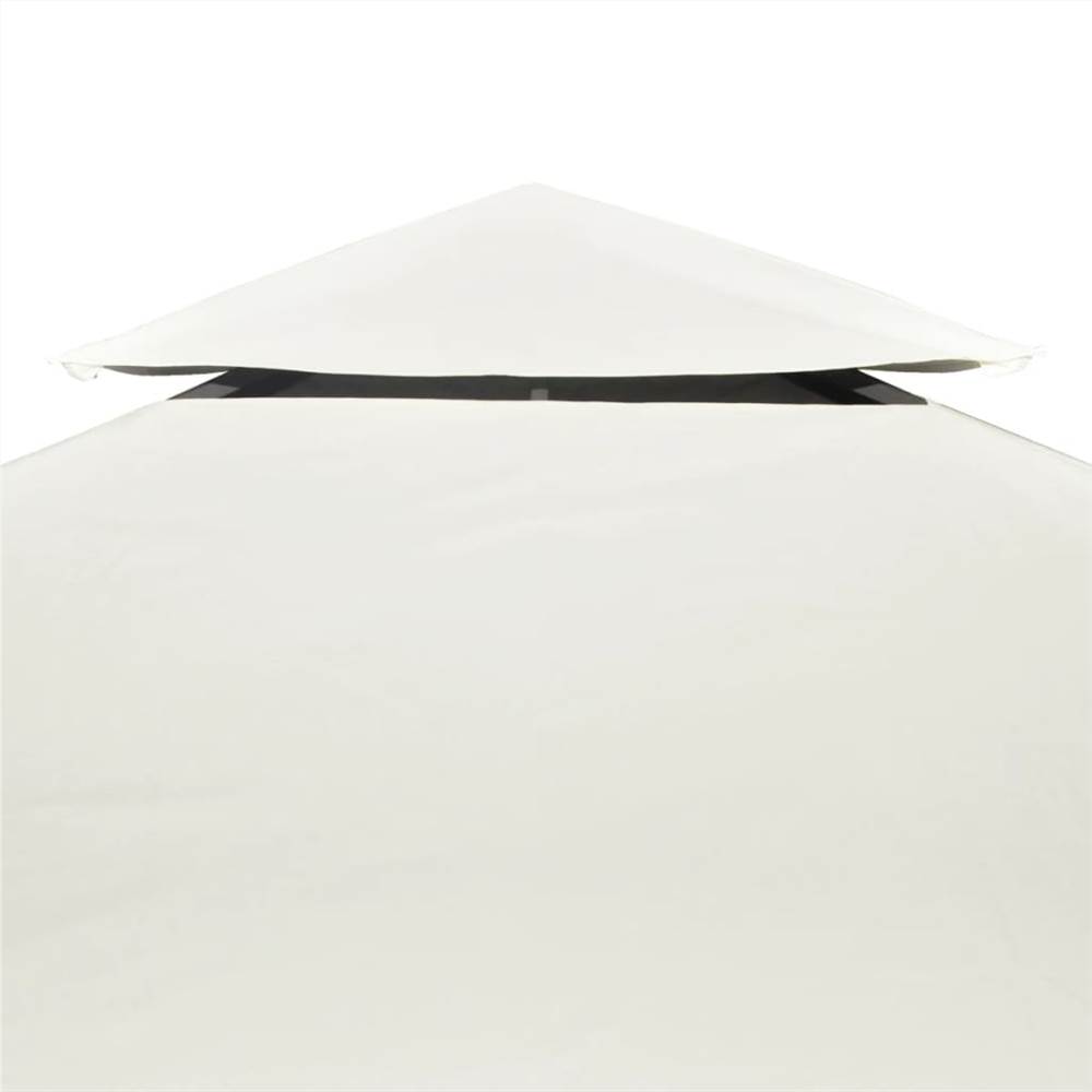 Gazebo Cover Canopy Replacement 310 g / m² Cream White 3 x 3 m