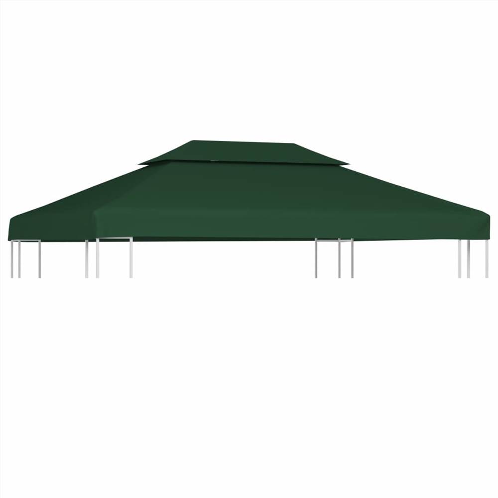 Gazebo Cover Canopy Replacement 310 g / m² Green 3 x 4 m