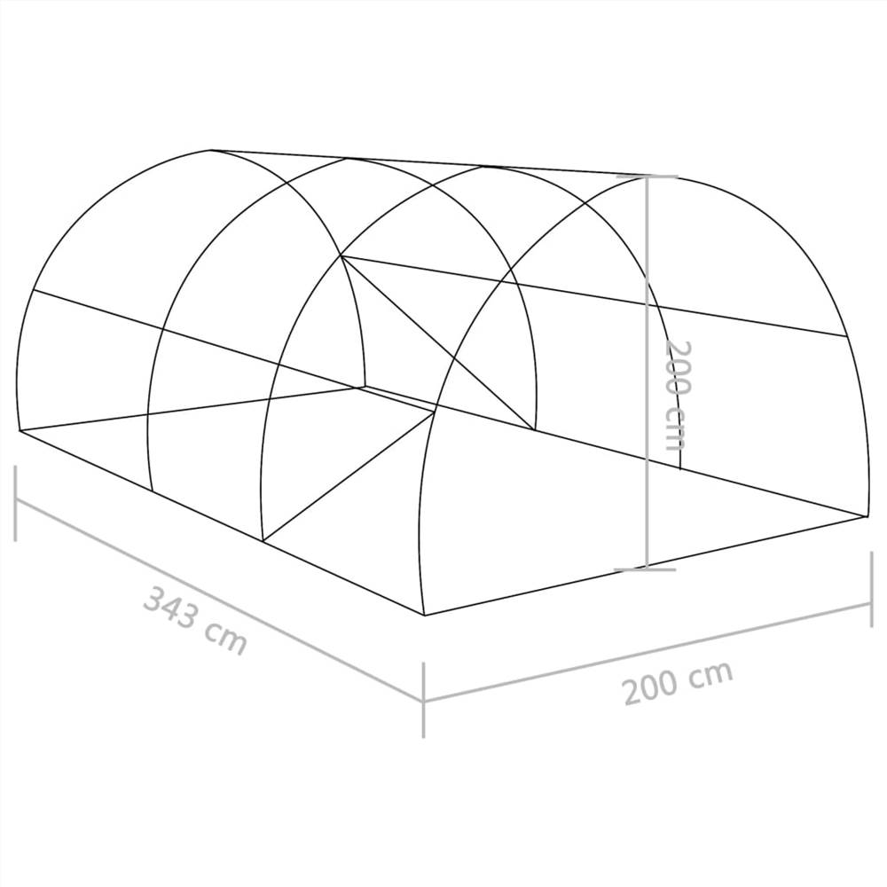 Greenhouse 6.86 m² 3.43x2x2 m