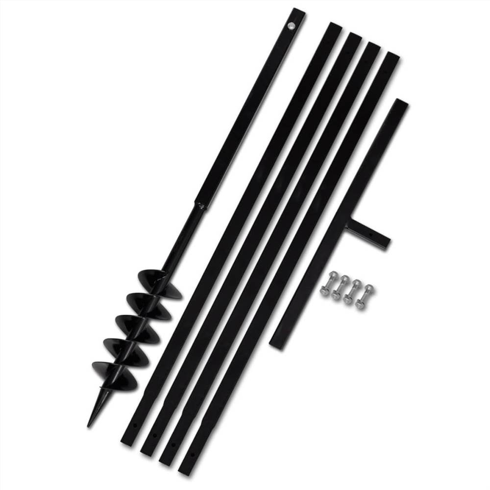 

Ground Drill with Handle 100 mm with Extension Tube 5 m Steel