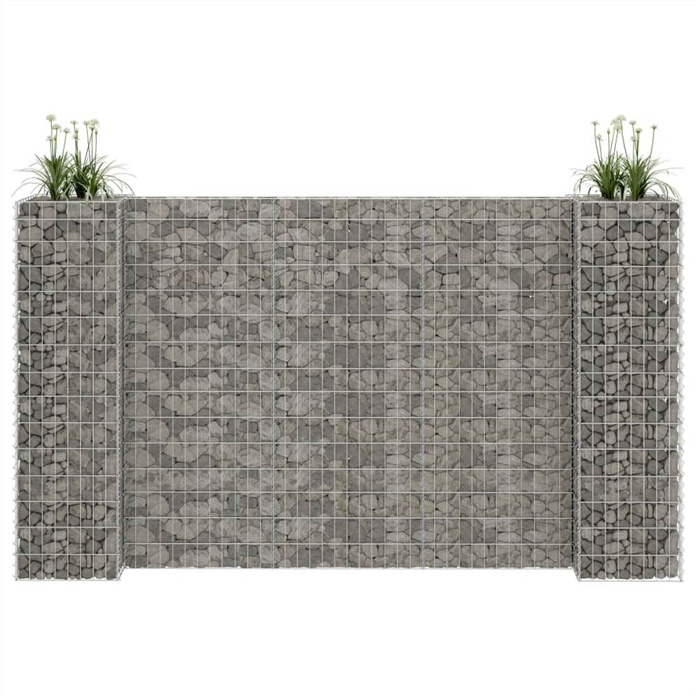 

H-Shaped Gabion Planter Steel Wire 260x40x150 cm