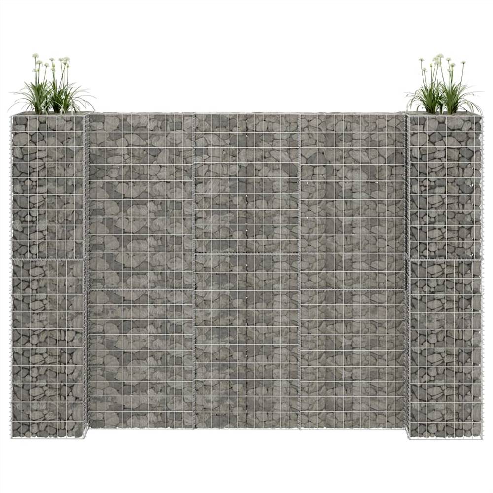 

H-Shaped Gabion Planter Steel Wire 260x40x180 cm