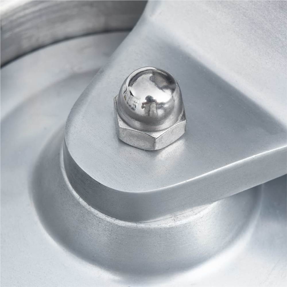 Hamburger Press Machine with 500 Patty Papers Aluminium 13 cm