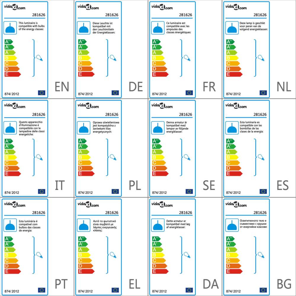 Hanging Lamp Black Sphere 3 x E27 Bulbs