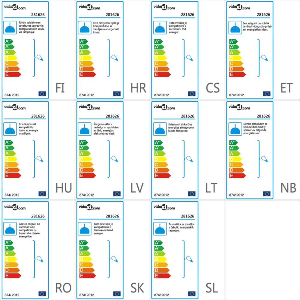 Hanging Lamp Black Sphere 3 x E27 Bulbs