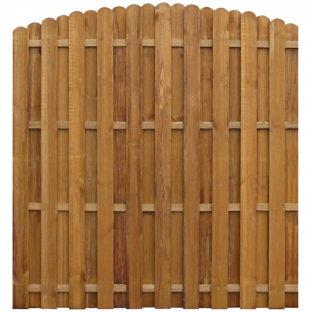 

Hit and Miss Fence Panel Impregnated Pinewood 170x(156-170) cm