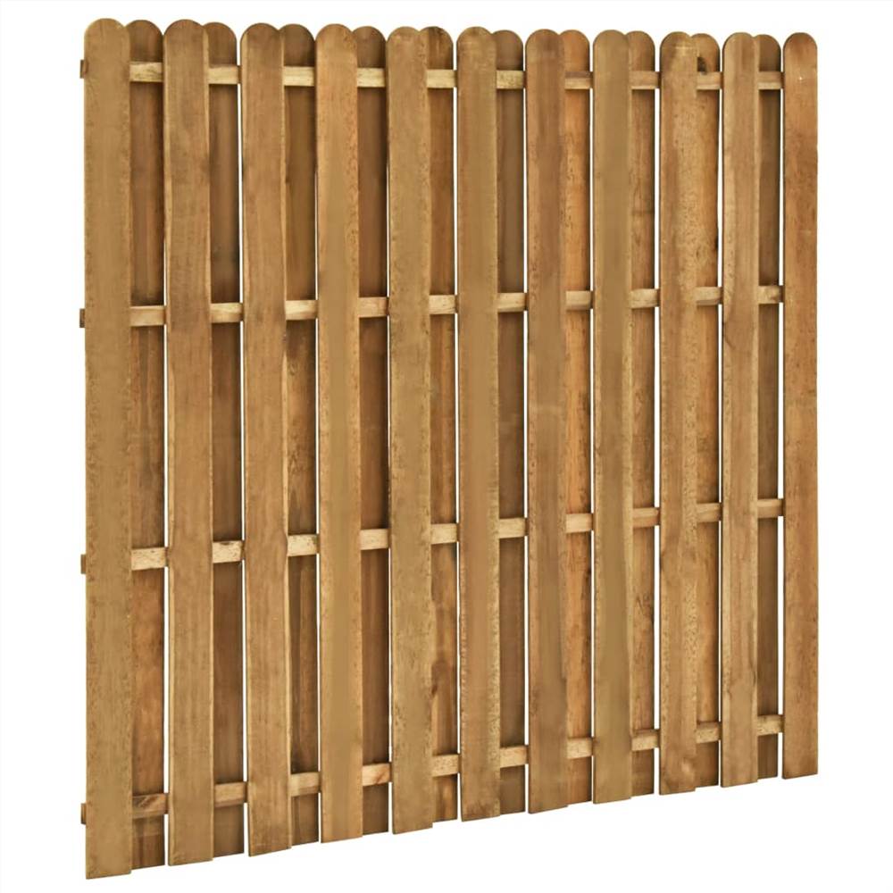 Hit and Miss Fence Panel Pinewood 180x170 cm