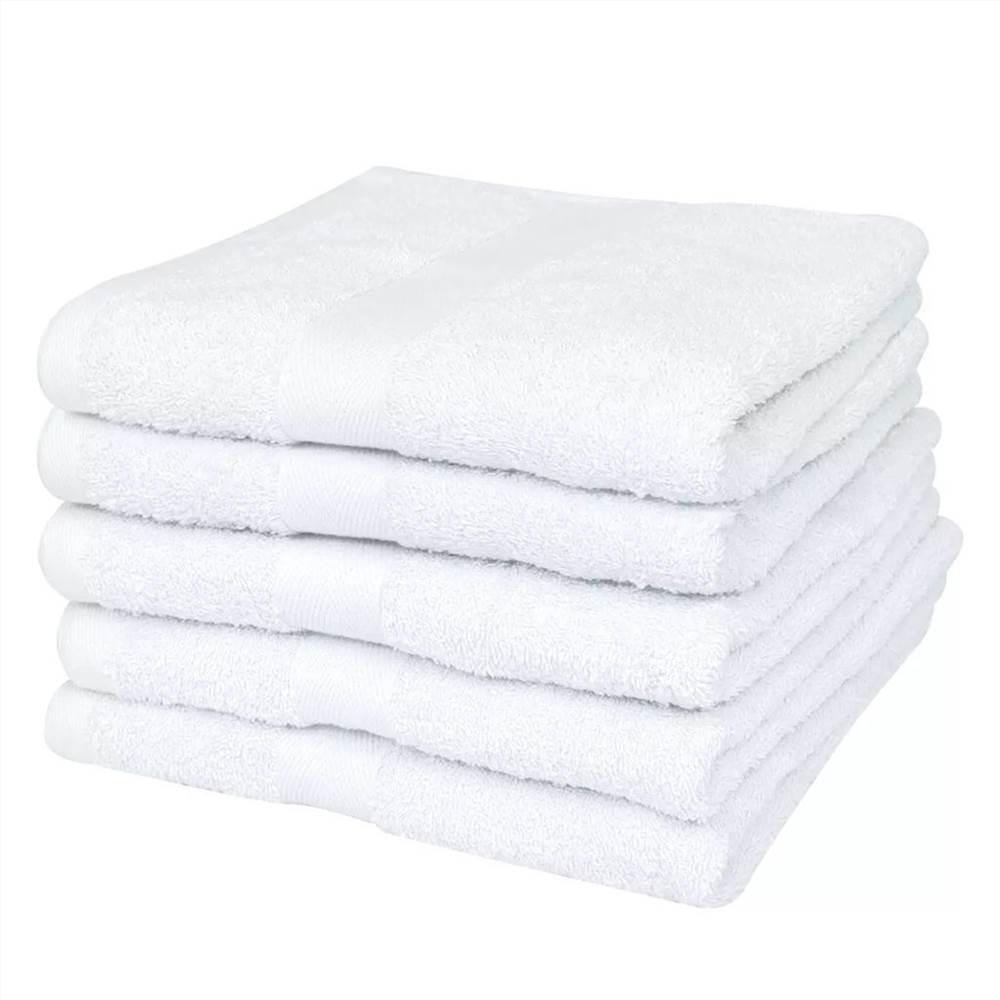 Hotel Bath Towel Set 25 pcs Cotton 400 gsm 100x150 cm White