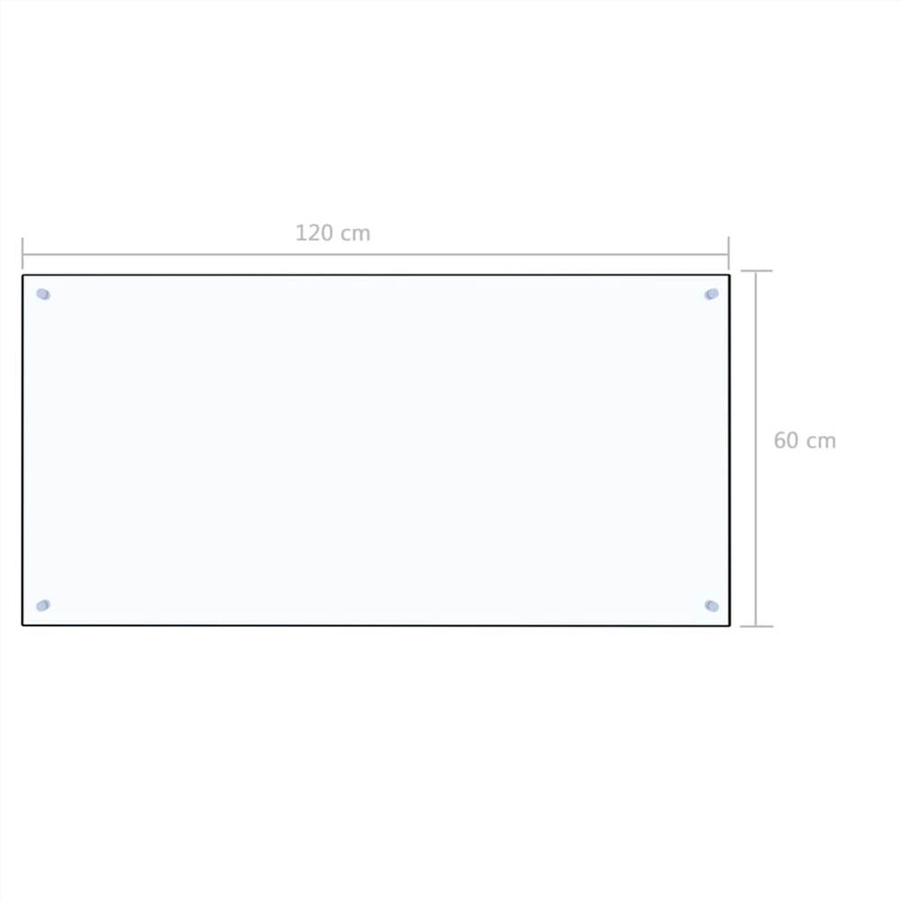 Kitchen Backsplash Transparent 120x60 cm Tempered Glass