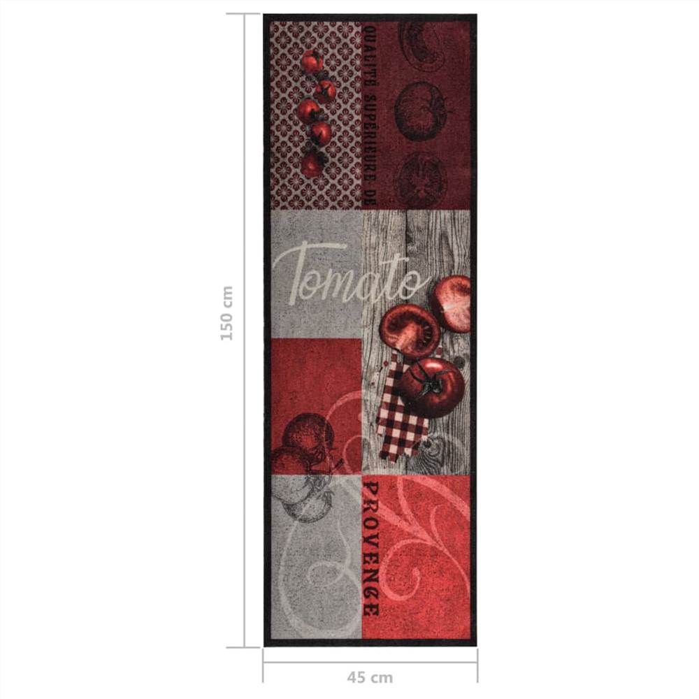 Kitchen Floor Mat Washable Tomato 45x150 cm