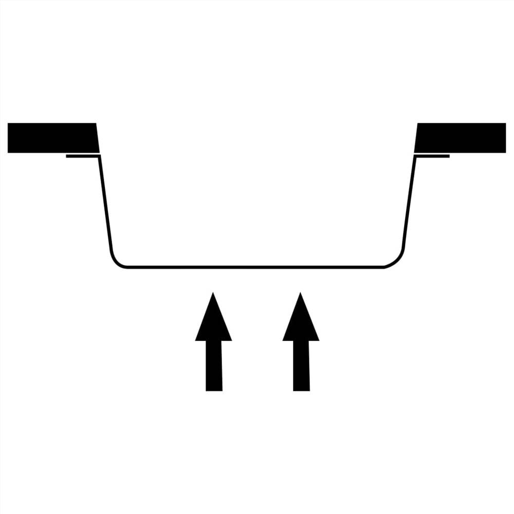 Kitchen Sink with Overflow Hole Black Granite