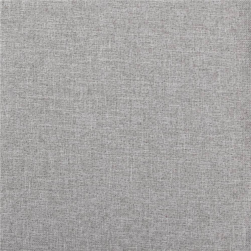 Linen-Look Blackout Curtains with Hooks 2 pcs Grey 140x245 cm