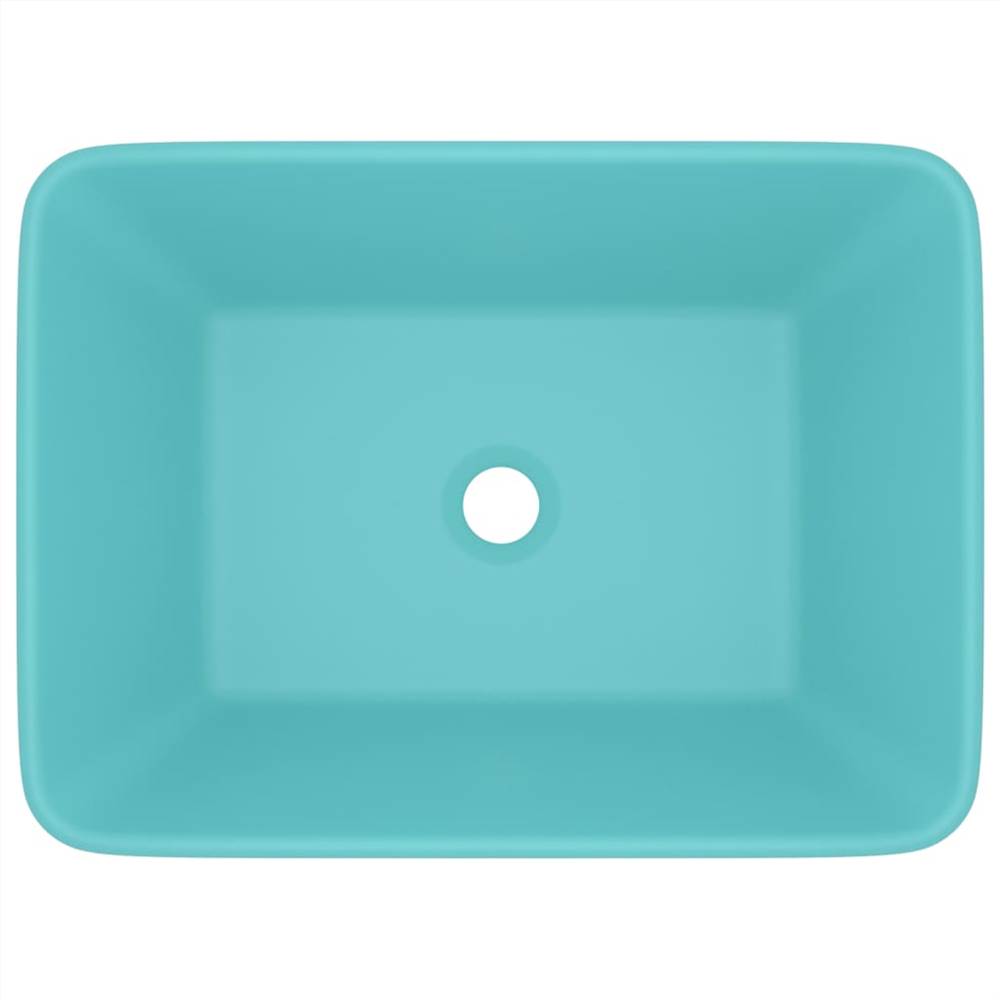 Luxury Wash Basin Matt Light Green 41x30x12 cm Ceramic