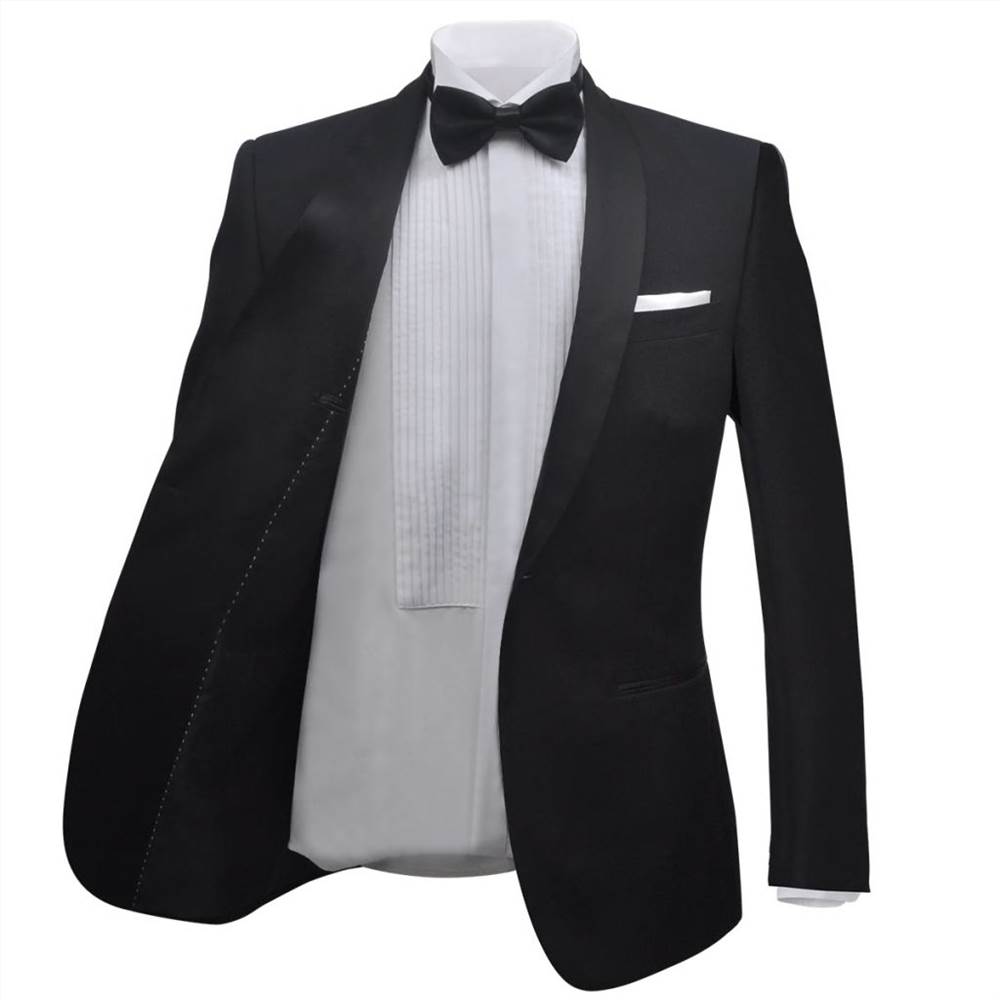 Men's Two Piece Black Tie Dinner Suit/Smoking Tuxedo Size 50