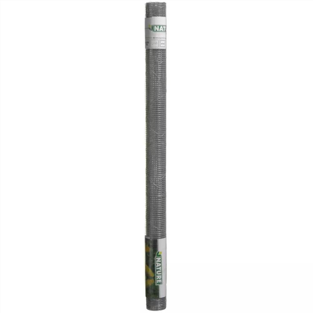Nature Wire Mesh Square 0.5x2.5 m 6.4 mm Galvanised Steel