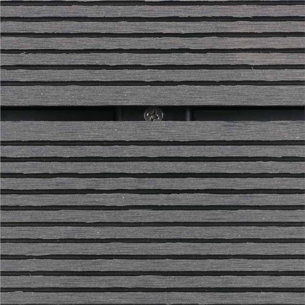 Outdoor Shower Tray WPC Stainless Steel 110x62 cm Grey