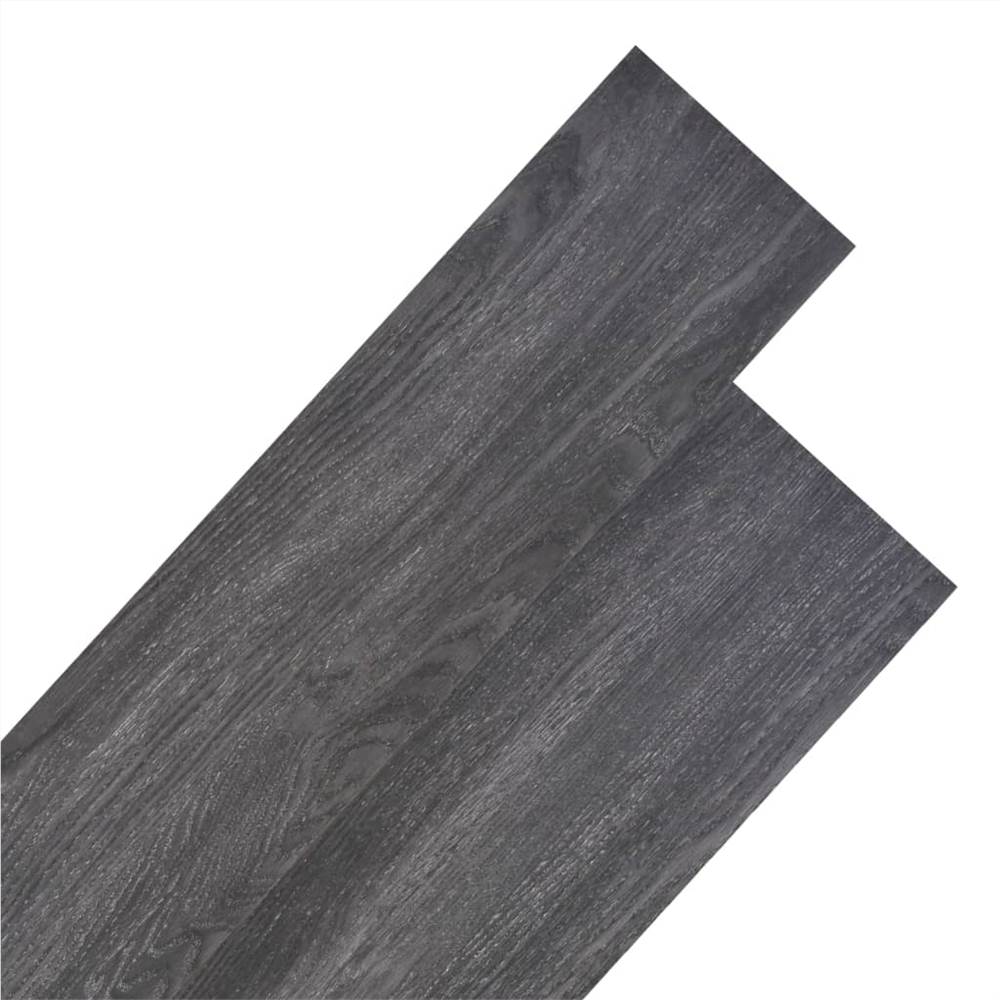 PVC Flooring Planks 4.46 m² 3 mm Black