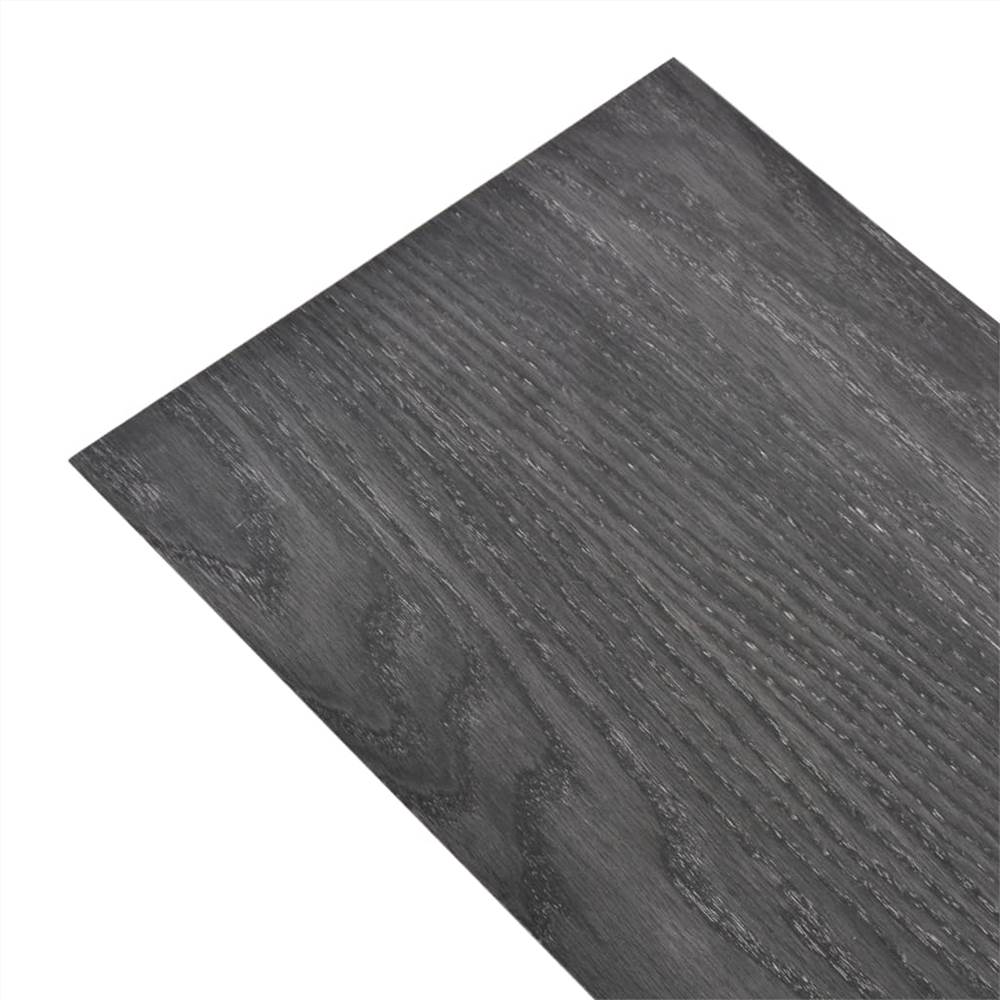 PVC Flooring Planks 4.46 m² 3 mm Black