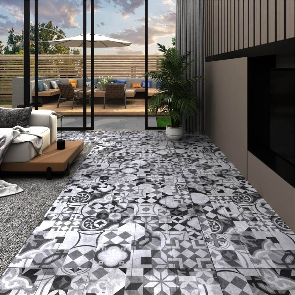 

PVC Flooring Planks 4.46 m² 3 mm Grey Pattern