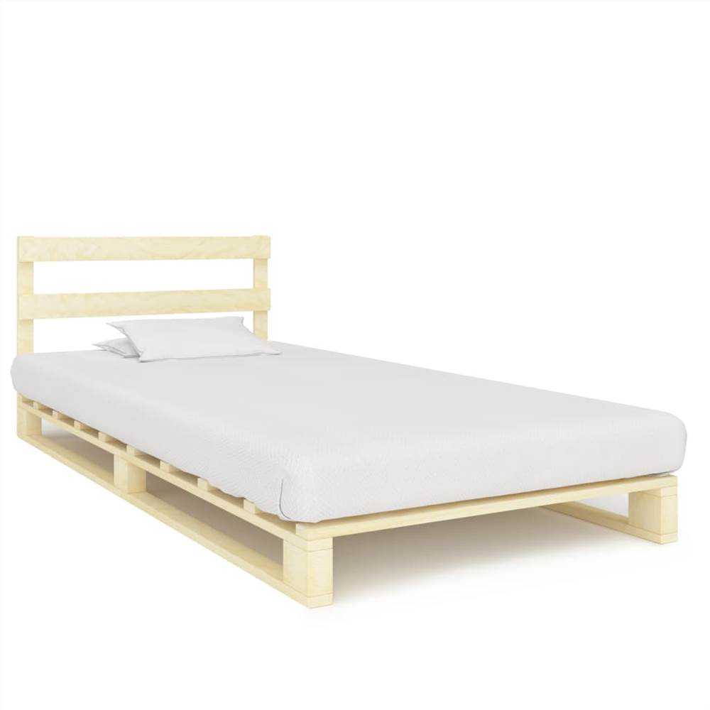 

Pallet Bed Frame Solid Pine Wood 100x200 cm
