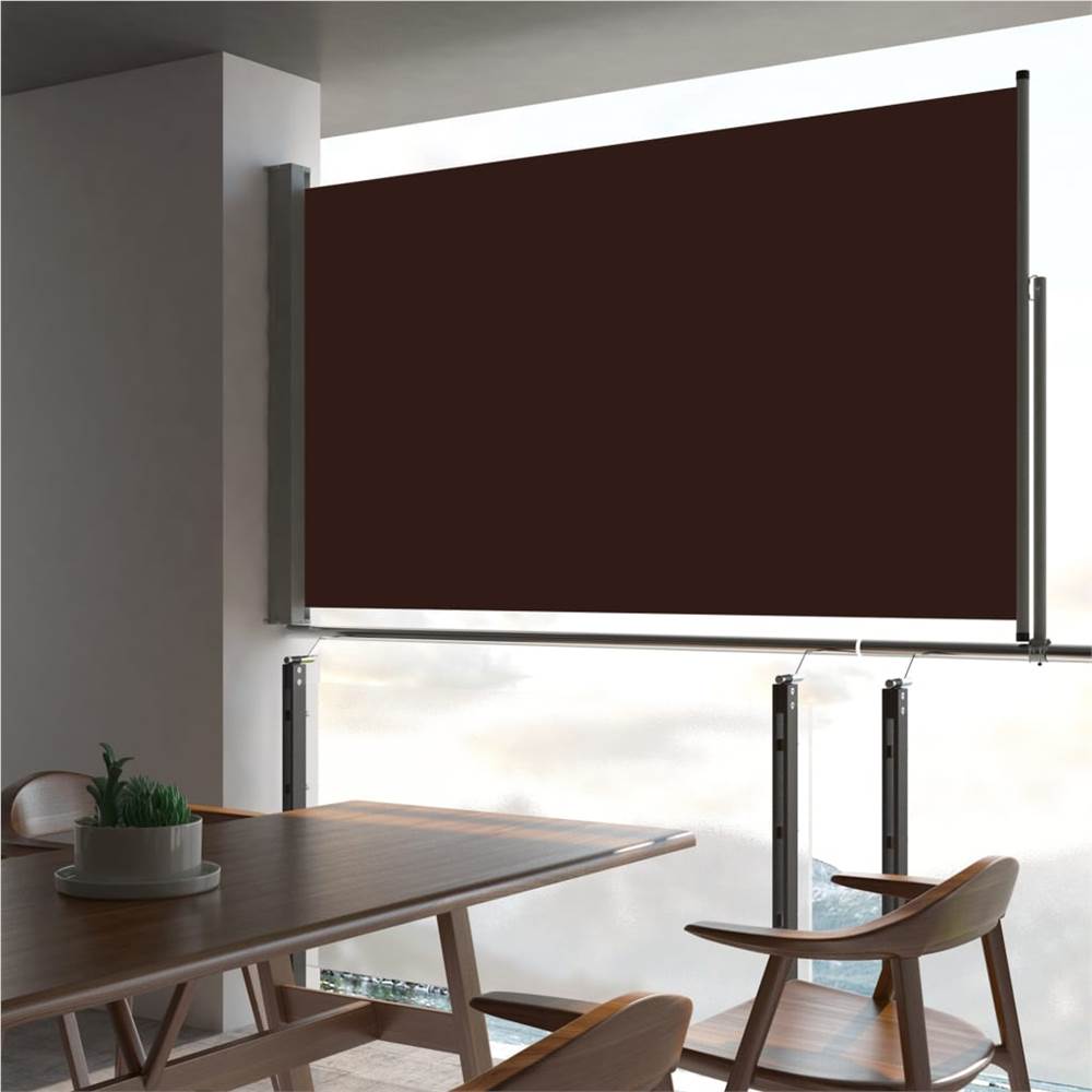 

Patio Retractable Side Awning 140 x 300 cm Brown