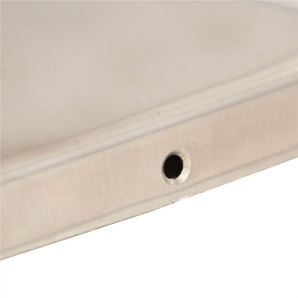 Pyramid Fence Post Caps 6 pcs Stainless Steel 101x101 mm