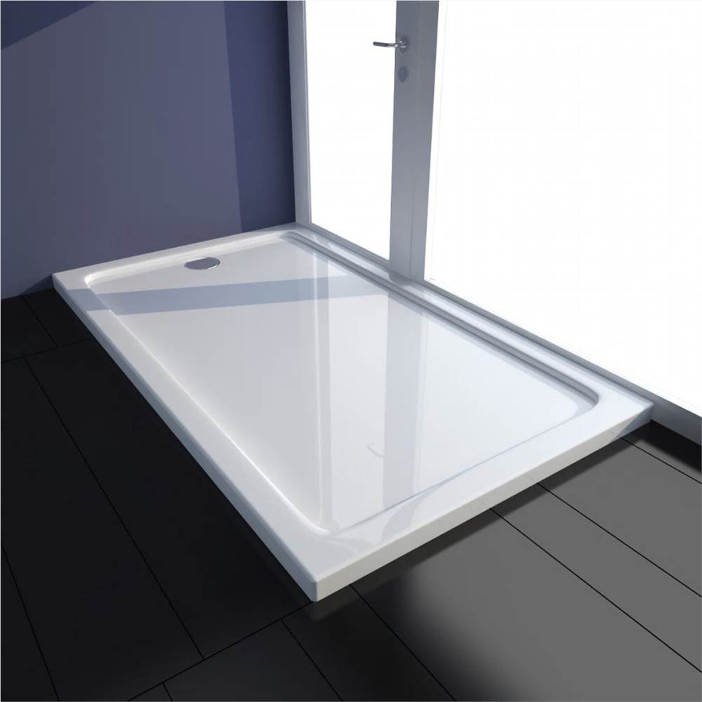 

Rectangular ABS Shower Base Tray White 70 x 120 cm