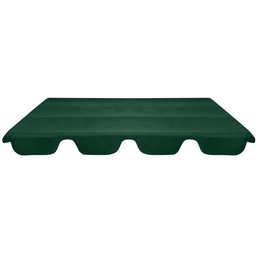Replacement Canopy for Garden Swing Green 226x186 cm