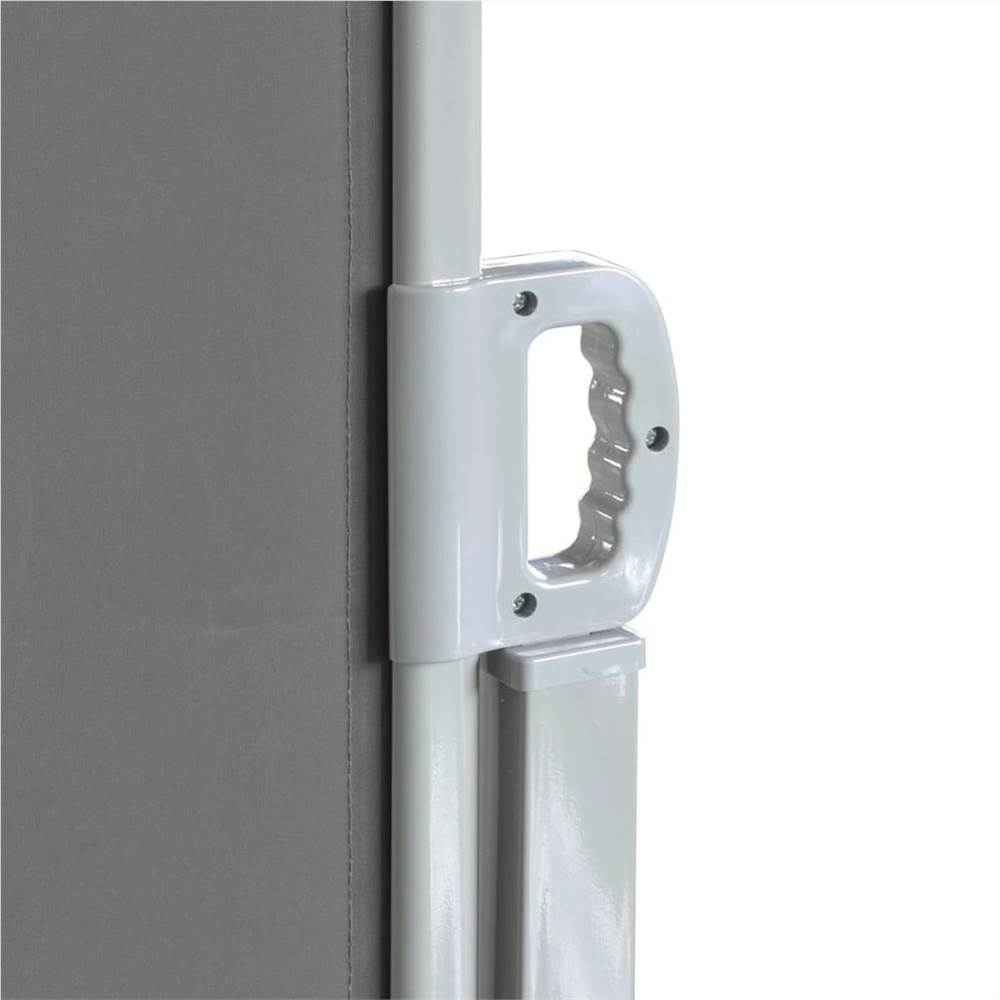 Retractable Side Awning 160x600 cm Grey