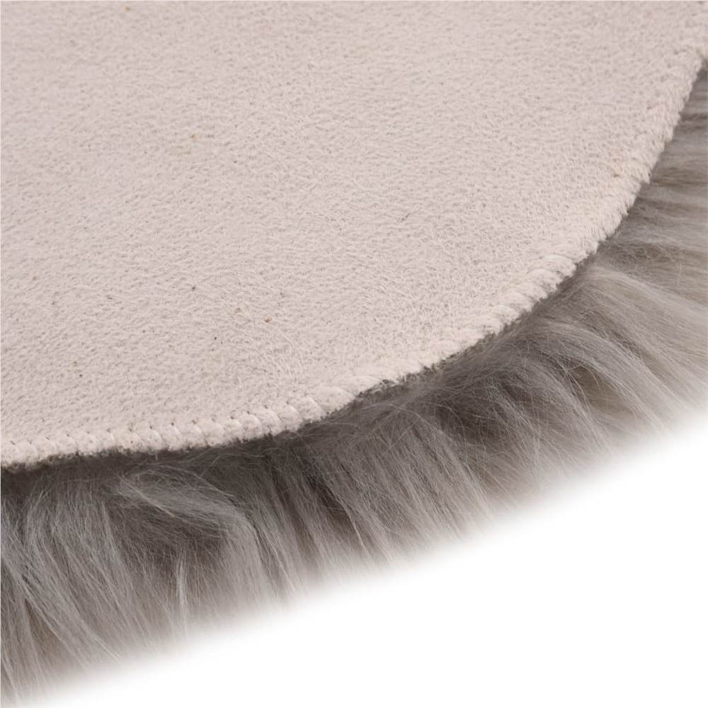 Rug 60x90 cm Faux Sheepskin Light Grey