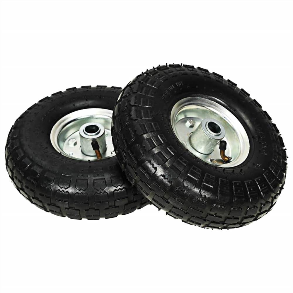 Sack Truck Wheels 4 pcs Rubber 4.10/3.50-4 (260x83)