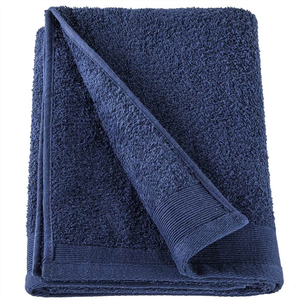 Sauna Towel Set 2 pcs Cotton 450 gsm 80x200 cm Navy